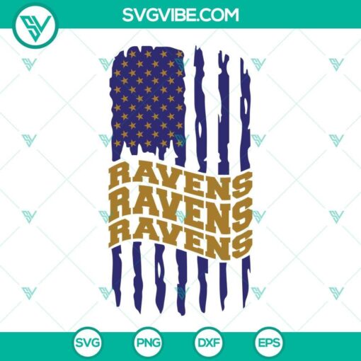 baltimore ravens american flag svg ravens football svg png dxf eps cut files 1 mockup