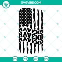 Baltimore Ravens American Flag SVG Download, Ravens Football SVG Download PNG DXF 2