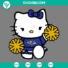 Baltimore Ravens Hello Kitty Cheerleader SVG files with PNG, DXF, and EPS formats for craft projects.