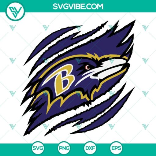 baltimore ravens ripped claw svg baltimore ravens svg ravens svg png dxf eps cut files for cricut silhouette 8 mockup