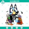 Bandit Heeler Skeleton Pumpkin SVG Download featuring Bluey Halloween themed images in PNG and DXF formats for crafting.