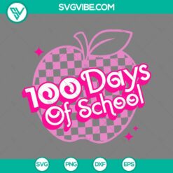 School, SVG Files, Happy 100 Days Of School Leopard SVG Download PNG DXF EPS 3