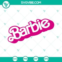 Barbie and Ken logo SVG bundle including Barbie SVG files, Ken SVG download, and baby doll design for crafting projects.
