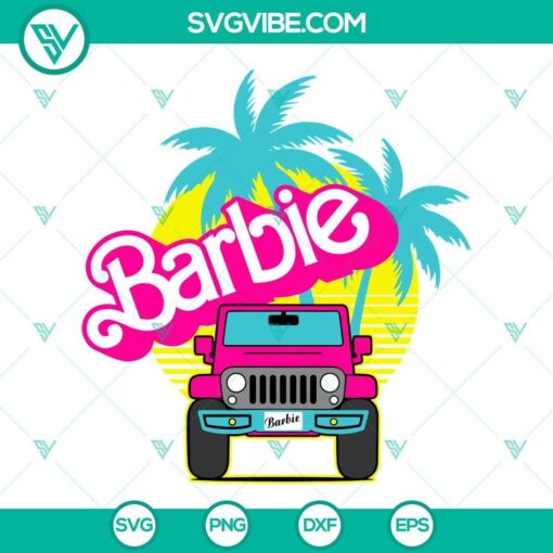 barbie car svg bundle barbie jeep svg barbie 2023 svg barbie offroad 4 4 car svg png dxf eps 1 mockup 1