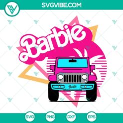 Barbie Car SVG Images Bundle, Barbie Jeep SVG Image, Barbie 2023 SVG Images, Barbie 6