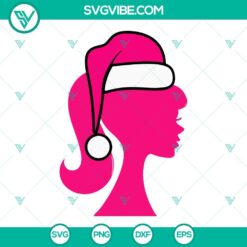 Christmas, Movies, SVG Files, Barbie Christmas Hat SVG Download PNG DXF EPS 2