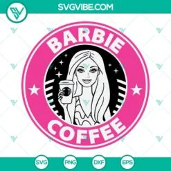 Starbucks Cup Wrap, SVG Files, Barbie Coffee SVG Image, Barbie Starbucks Cup 2