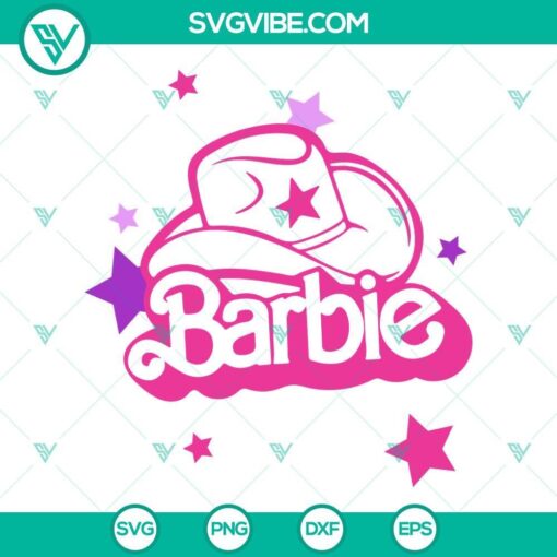 barbie cowboy svg barbie svg cowboy hat svg 9 mockup