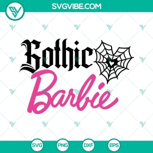 barbie halloween svg bundle spooky barbie svg gothic barbie svg png dxf eps 3 mockup 1