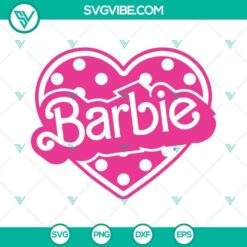 barbie heart svg bundle barbie svg png dxf eps digital download 4 mockup