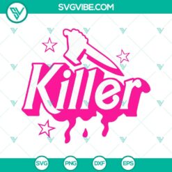 Halloween, Movies, SVG Files, Barbie Killer SVG Download, Barbie Halloween SVG 3