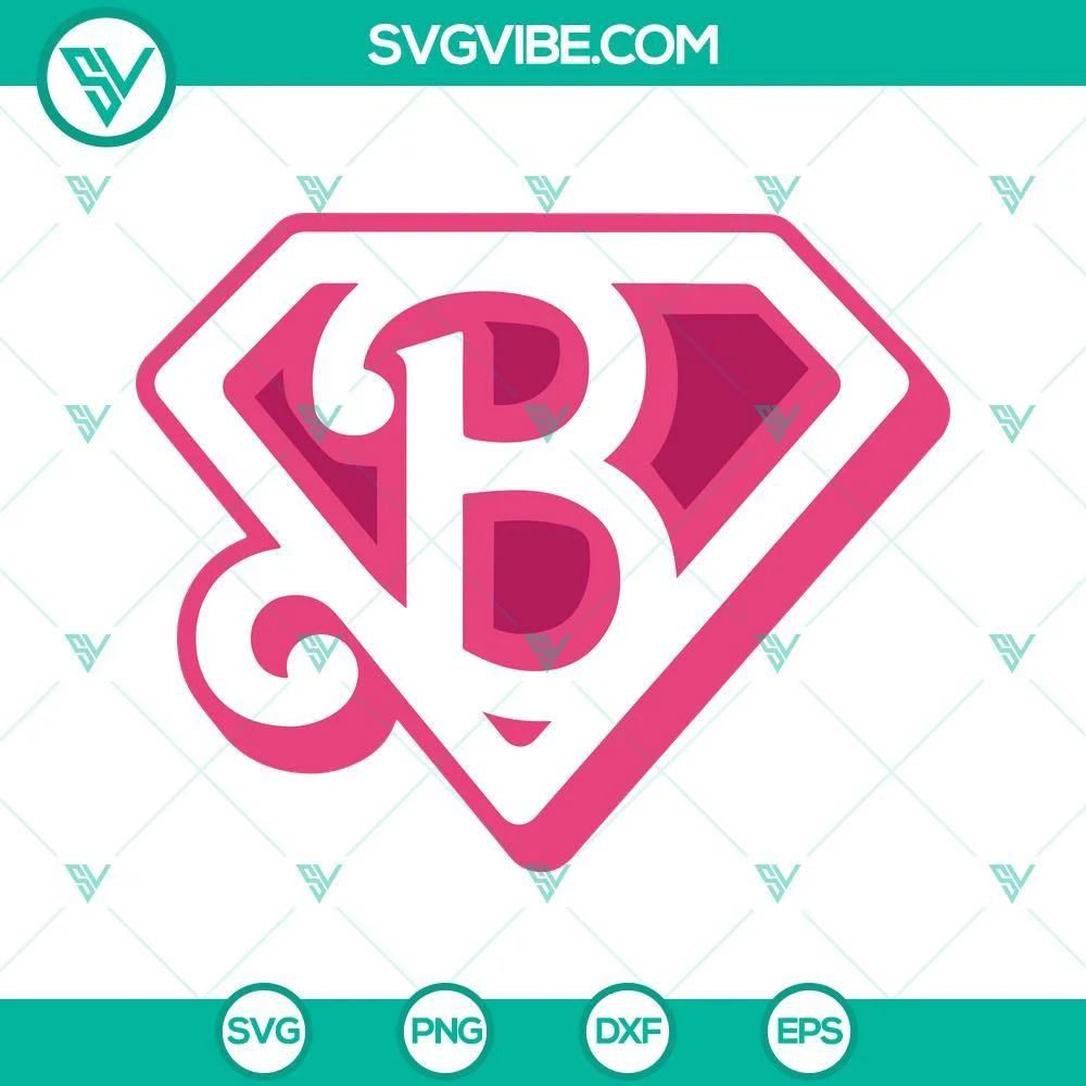 Movies, SVG Files, Barbie Logo Super Man SVG File, Barbie Pink SVG Images PNG 1