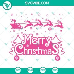 Christmas, Movies, SVG Files, Barbie On Sleigh SVG Download, Barbie Merry 2