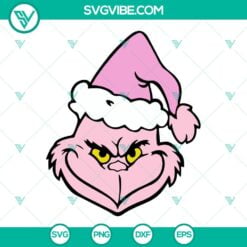 Christmas, SVG Files, Barbie Pink Grinch SVG Image, Grinch Christmas SVG File 22