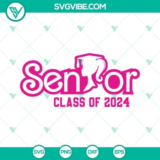 barbie senior 2024 svg bundle class of 2024 svg senior 2024 svg 6 mockup