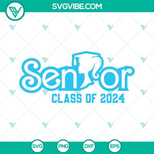 barbie senior 2024 svg bundle class of 2024 svg senior 2024 svg 8 mockup