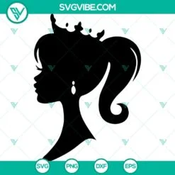 Movies, SVG Files, Barbie Head Logo SVG Images, Doll Head SVG Download, Doll 3