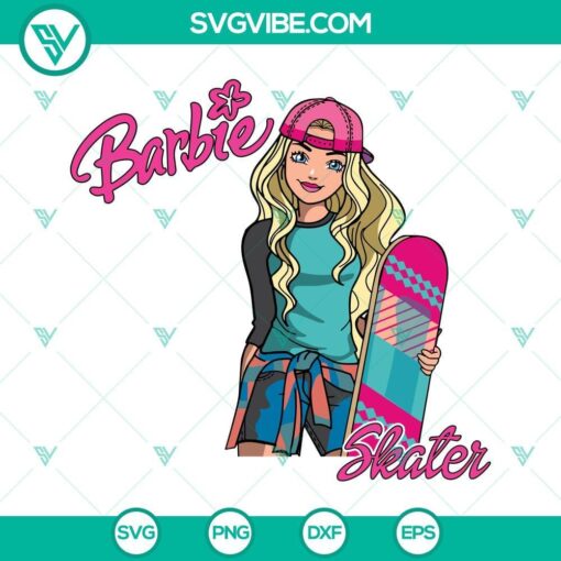 barbie skater svg barbie svg skater girl svg 7 mockup