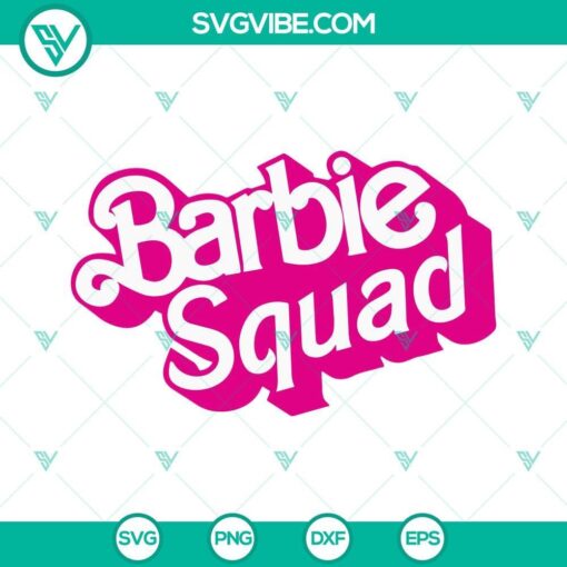 barbie squad svg barbie girl party svg png dxf eps 9 mockup