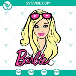 Birthday, SVG Files, Barbie SVG File, Babe Girl SVG Download, Pink Blonde Doll 4