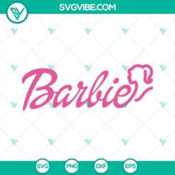 Barbie logo SVG file for crafting, Barbie clipart cut file, Barbie branding design.