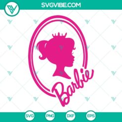 Barbie SVG File Bundle, Barbie Princess SVG Images, Pink Doll Girl SVG Images PNG 9