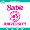 Barbie University and Willows Wisconsin Est 1959 SVG files for download, Barbie themed design elements in SVG format.