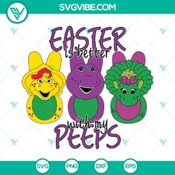 Cartoons, Easter, SVG Files, Barney And Friends Easter SVG Image, Easter Is 8