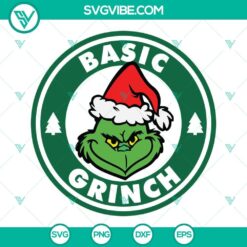 Grinch Starbucks and basic Grinch bundle SVG downloads, perfect for holiday crafting projects.