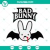 Bad Bunny Halloween SVG files with logo for Halloween crafts. Great for pumpkins, shirts, and decorations. PNG DXF formats available.