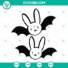 Bat Bad Bunny Halloween logo SVG bundle with PNG, DXF, EPS files. Perfect for Halloween crafts and projects.