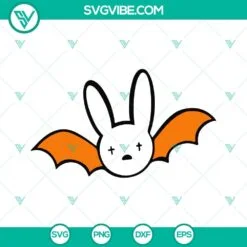 bat bad bunny logo halloween svg png dxf eps bundle 7 mockup