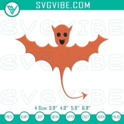 Embroidery Designs, Halloween Embroidery Designs, Bat Halloween Embroidery 2