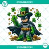 Lucky Shamrock Batman St Patrick's Day PNG with festive design for superhero fans, perfect for St Patrick's Day celebrations.