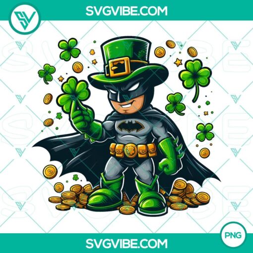 bat man marvel st patrick day png lucky shamrock batman patrick day png mockup 1