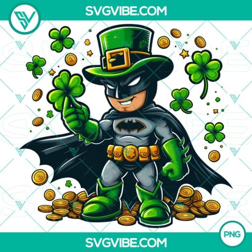 bat man marvel st patrick day png lucky shamrock batman patrick day png mockup