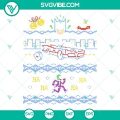 Batman And Joker Ugly Christmas Sweater SVG Files, Batman DC Christmas