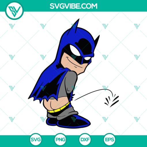 batman peeing svg png dxf eps cut files 2 mockup