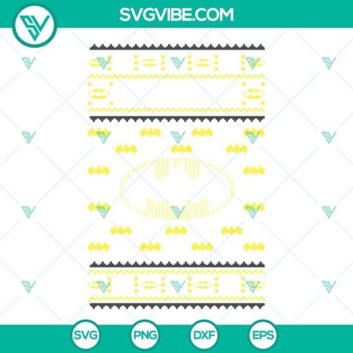 batman ugly christmas sweater svg png dxf eps cut files 4 mockup