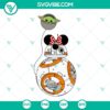 BB8 R2D2 Star Wars SVG bundle with Disney Star Wars Valentines elements for crafting and vinyl cutting projects.