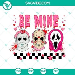 Movies, SVG Files, Valentine's Day, Be Mine SVG Image, Horror Movie Valentines 2