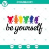 Rainbow Mickey Mouse and Friends SVG design for Disney fans, colorful cartoon characters in digital format.