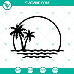 Summer, SVG Files, Beach Bum SVG Image, Summer Vibes SVG Image, Sunset Wave SVG 4