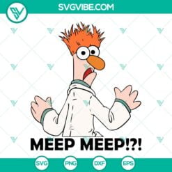 Movies, SVG Files, Beaker Muppet SVG Images, Meep Meep SVG Images, Beaker SVG 2