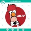 Beaker The Muppets themed SVG download featuring Meep logo in PNG, DXF, and EPS formats. Great for crafts and designs.