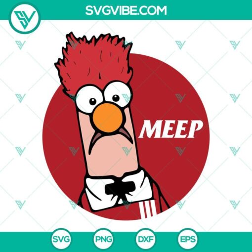 beaker the muppets svg meep logo svg png dxf eps 10 mockup