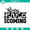 Bears Homecoming 2022 football SVG images file for celebrations and crafts, featuring bear mascot and festive elements.