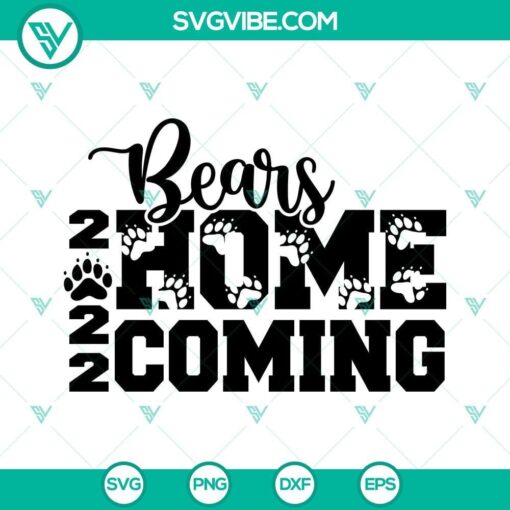 bears homecoming 2022 svg bears hoco 2022 football svg file for cricut silhouette 7 mockup