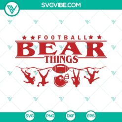 Bears SVG Files, Football Bear Things SVG Images, School Spirit SVG File, Bears
