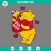 SVG Files, Valentine's Day, Love Winnie the Pooh SVG File, Pooh Bear Valentine 14